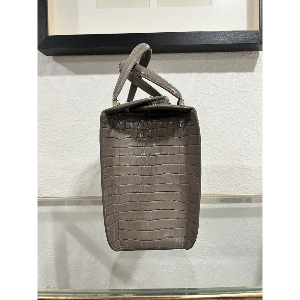 Aspinal Of London Gigi Crocodile Embossed Leather Bag - Picture 3 of 14